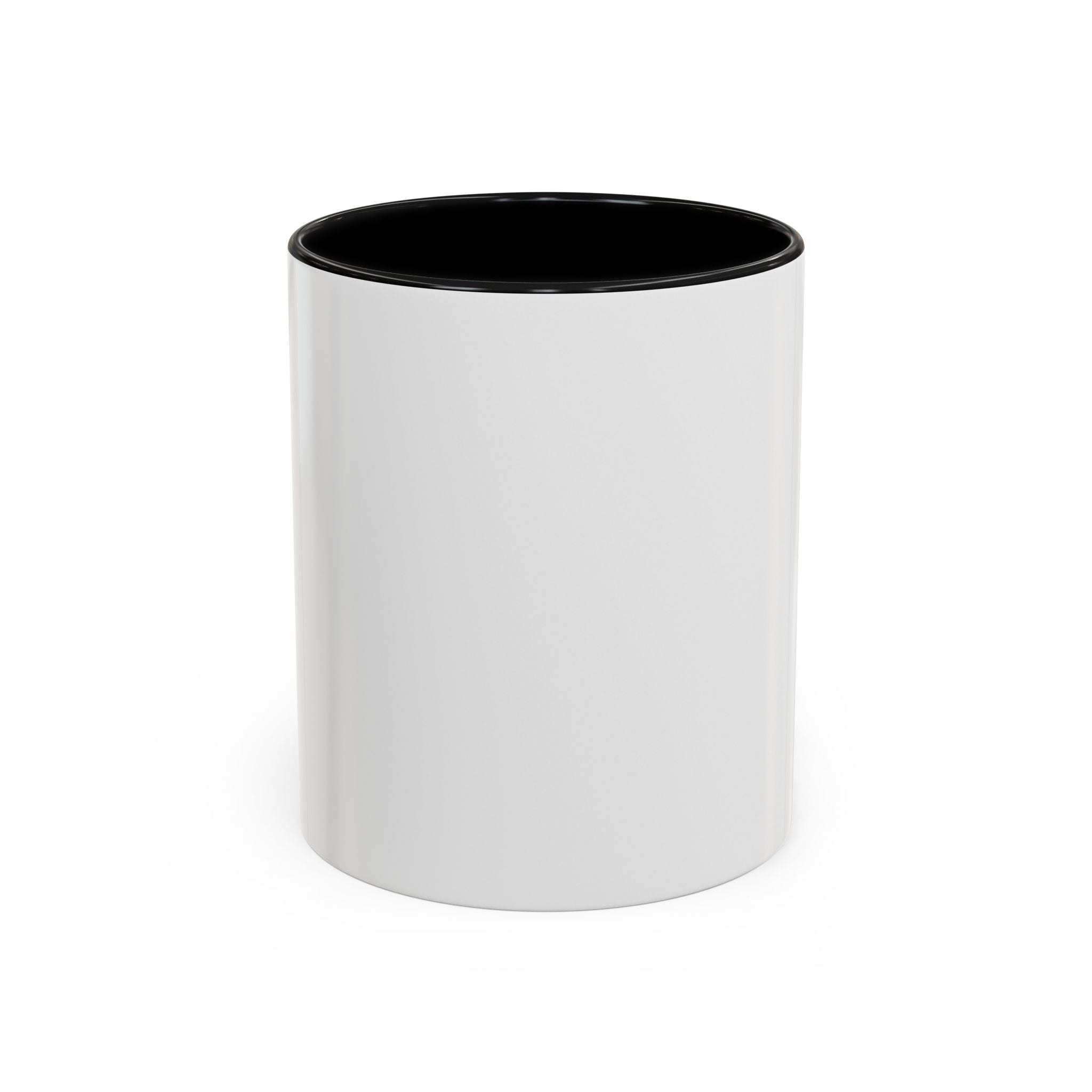Black Accent Coffee Mug (11oz, 15oz) — Classic Two-Tone Ceramic Mug